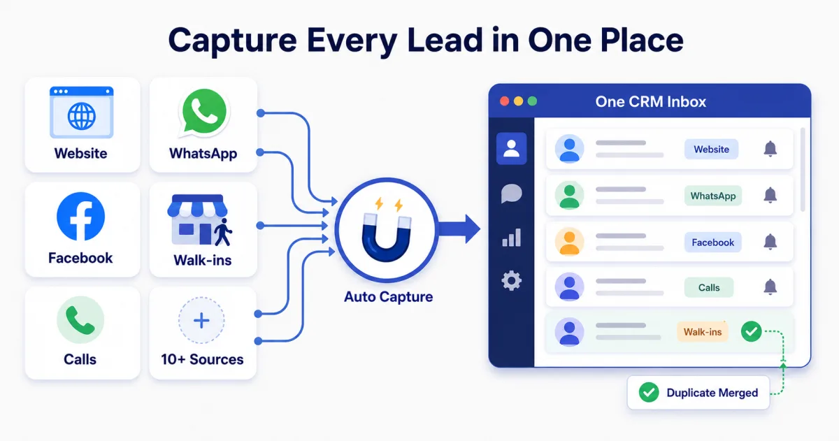 Smart Lead Capture Software India (2026) - Capture Leads from 10+ Sources