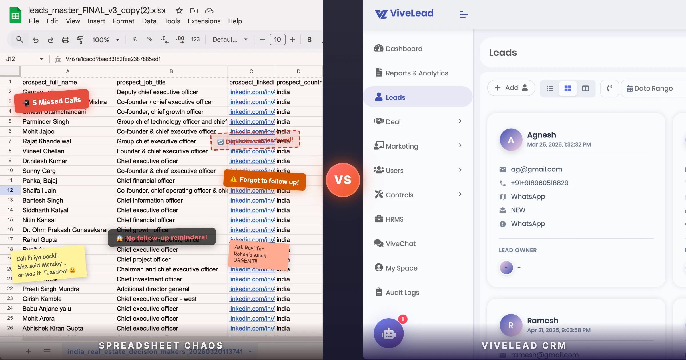 Still Tracking Leads in Excel? Here's What You're Losing