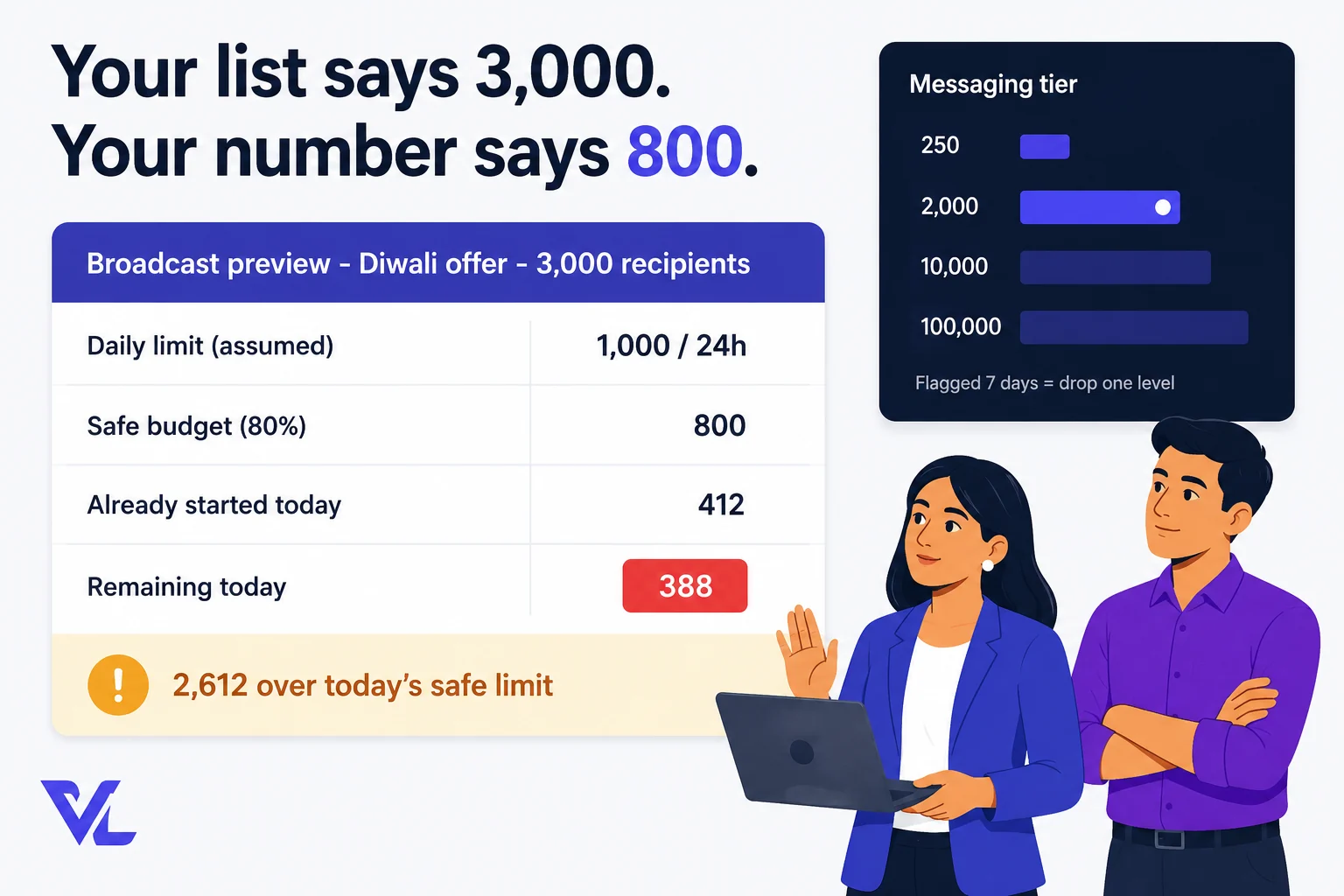 WhatsApp Broadcast and SMS Rules India: Send at Volume Without Losing Your Number | ViveLead